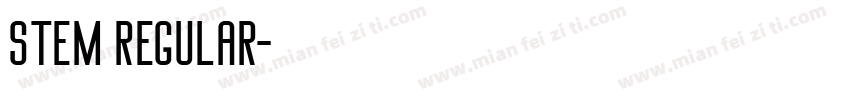 Stem Regular字体转换